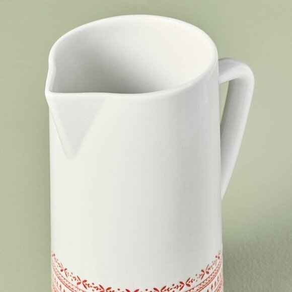 Hearth & Hand Magnolia Nordic Christmas Fair Isle Stoneware Pitcher -Target 2023 - Picture 3 of 7